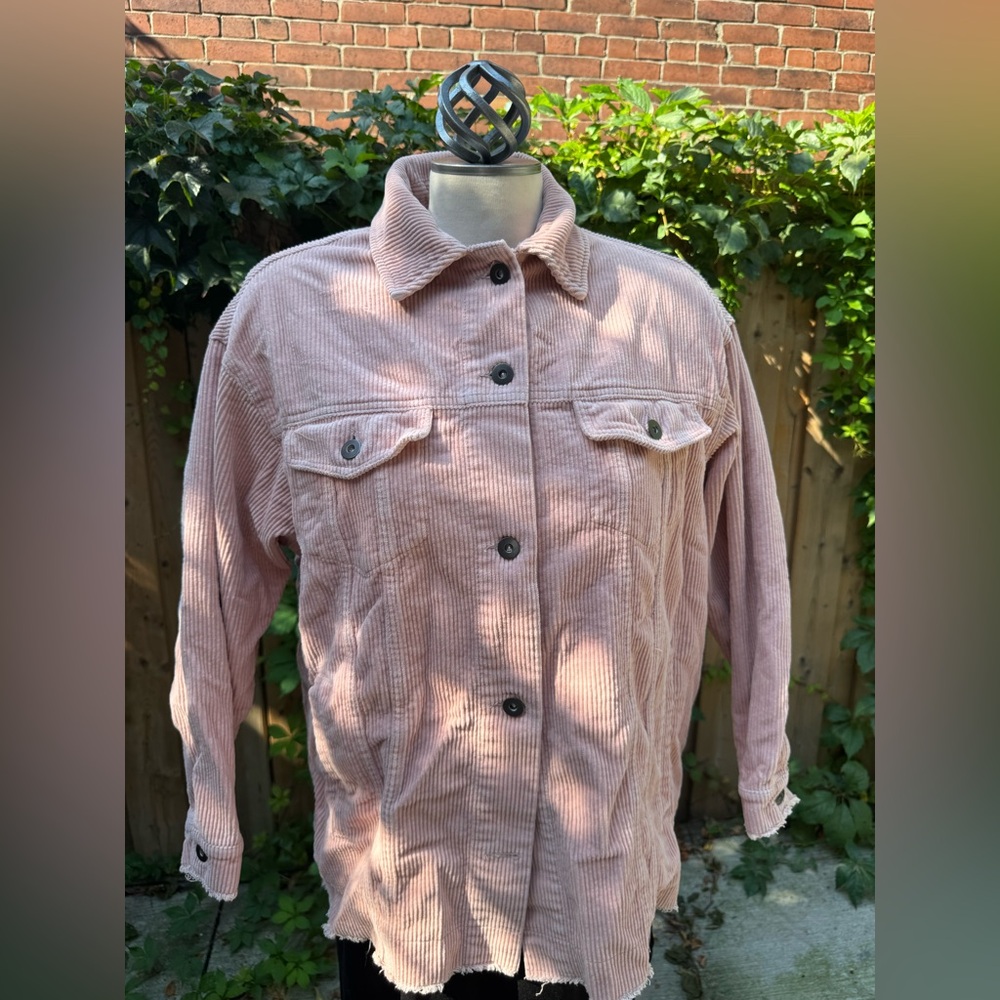 Zara Blush Pink Corduroy Jacket